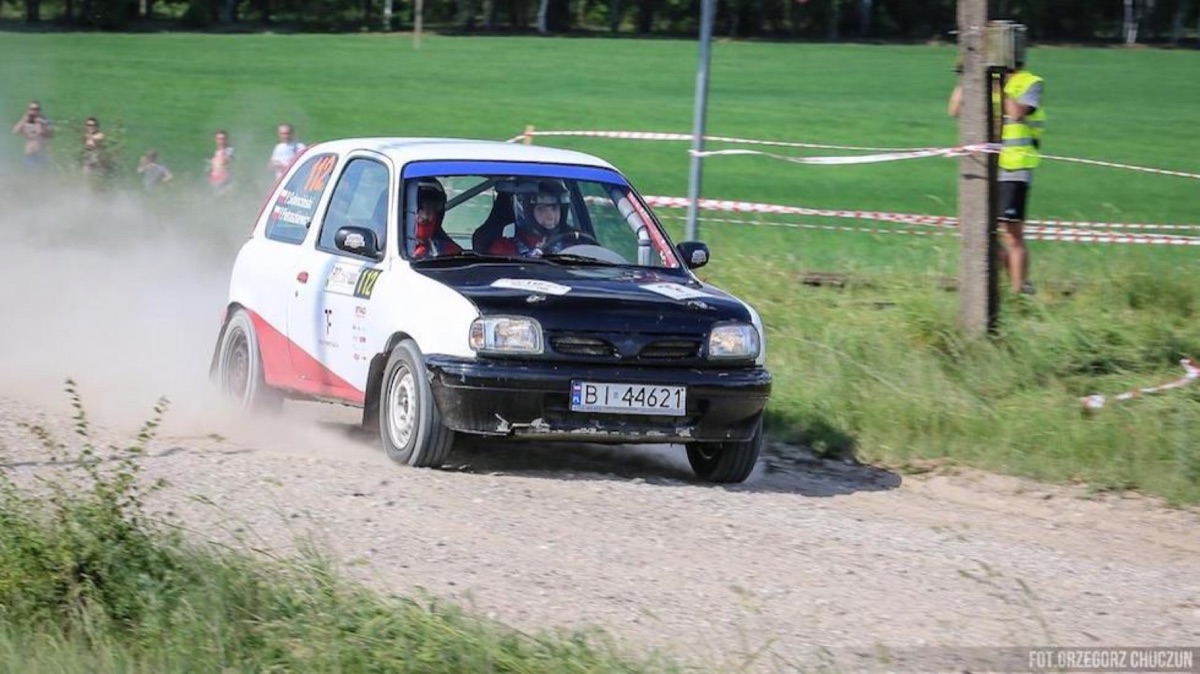 Nissan Micra K11 on track during a KJS autocross event