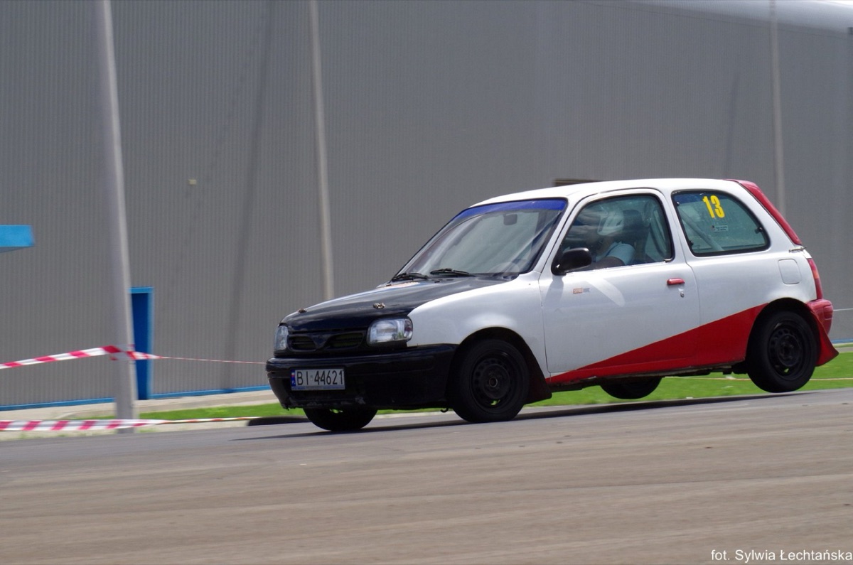 The Micra in service between rally stages