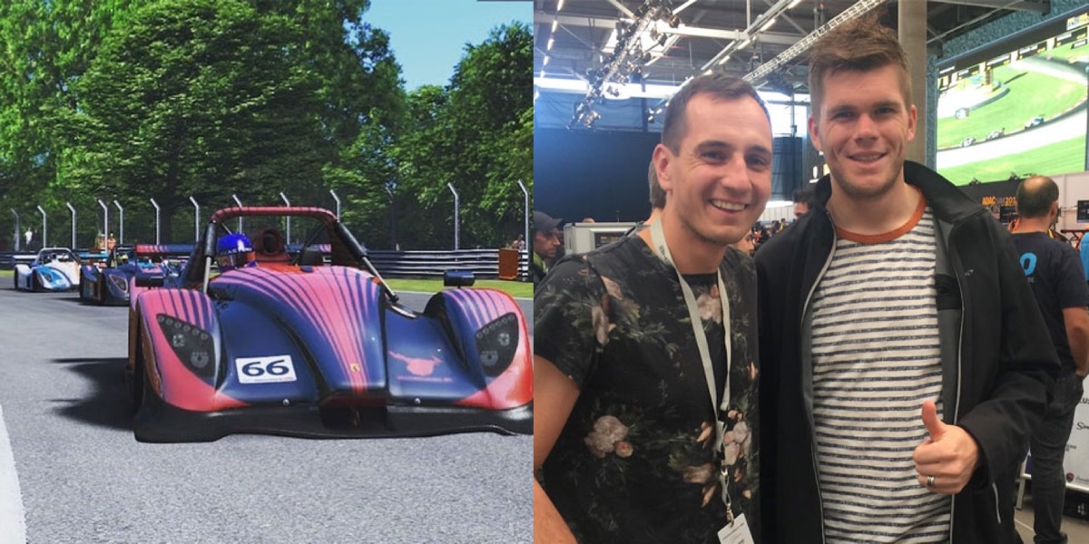 Racing on a simulator with the Simracing Poland team
