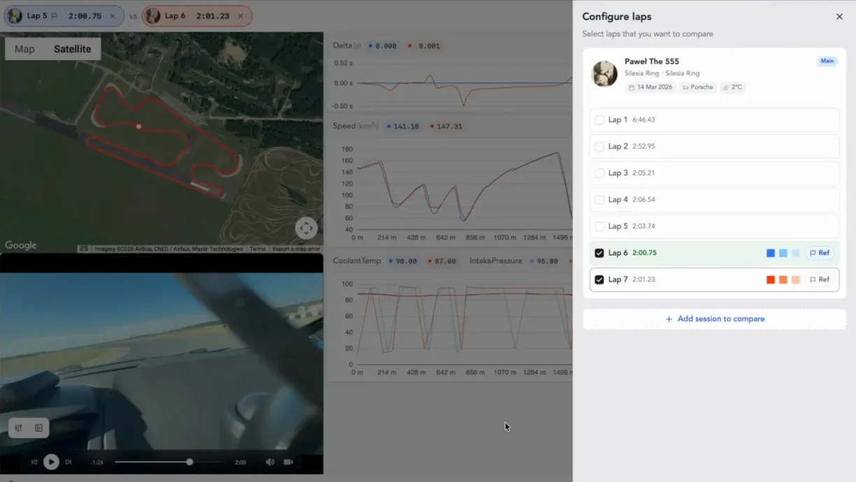 The same session opened in the browser